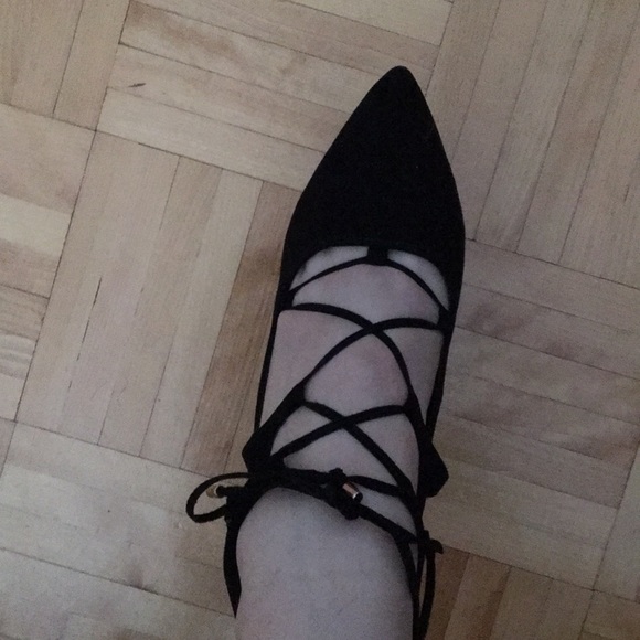 Black Ballerina Heels - Picture 2 of 3